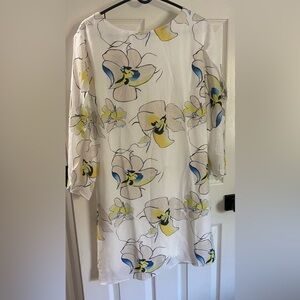 NWT Grace Karin XL white floral dress beautiful sleeves
